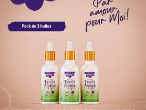 Pack de 3 huiles Alavye naturelle pour les cheveux et la barbe